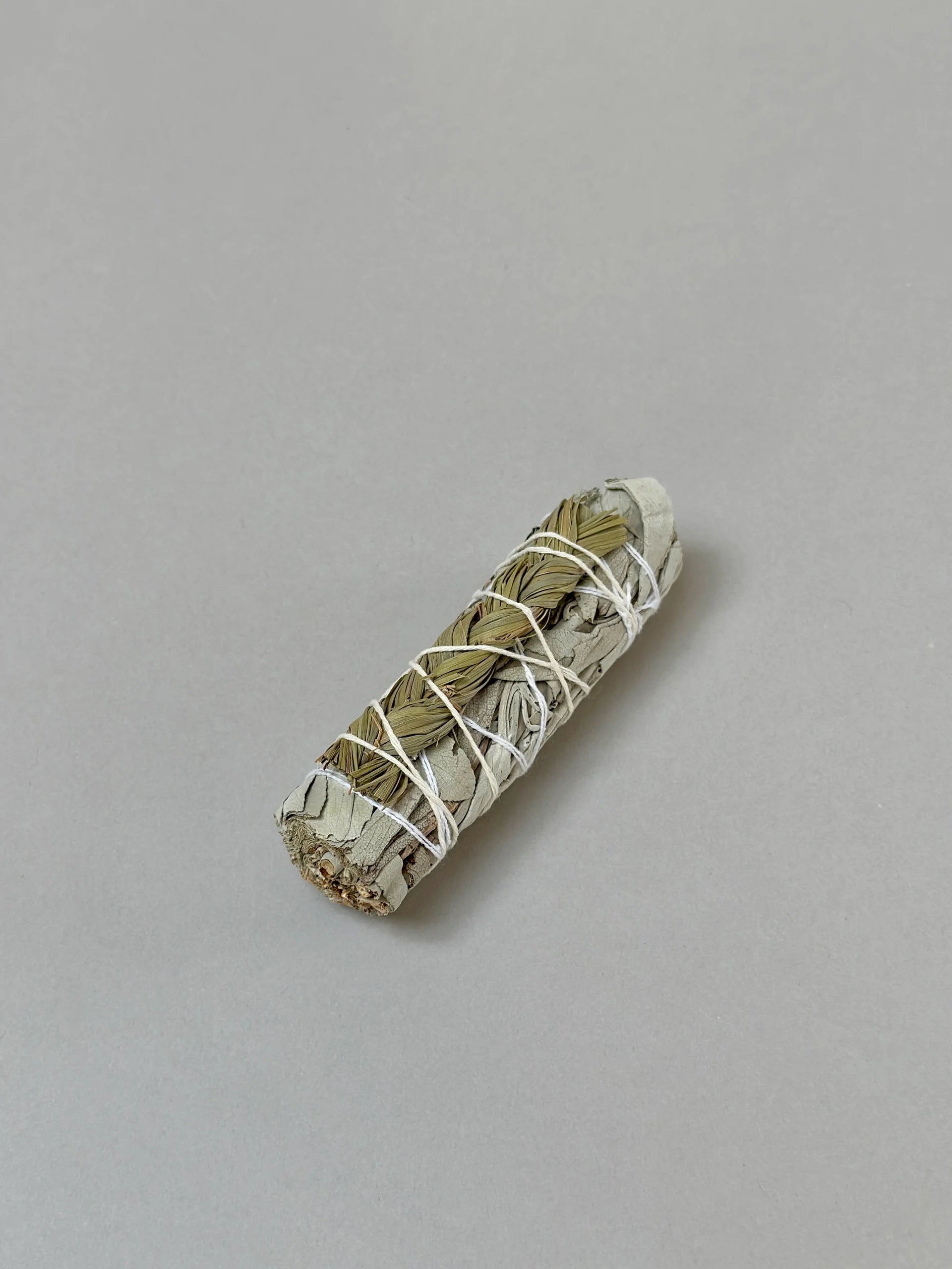 Herbal White Sage Smudge Stick (Sweet Grass)