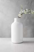 Matte Terracotta White Vase (Tall)